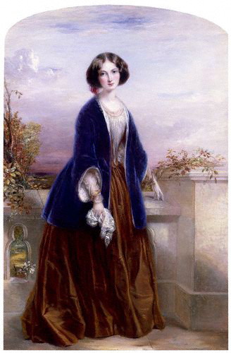 Euphemia Chalmers Lady Millais ca. 1851	by Thomas Richmond 1802-1874 	National Portrait Gallery London  NPG5160